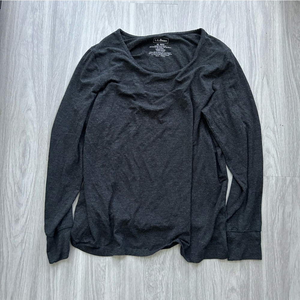 LL Bean dark grey long sleeve